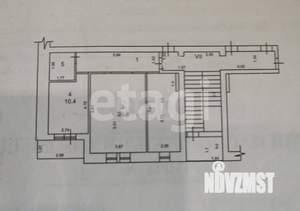 2-к квартира, вторичка, 55м2, 6/6 этаж