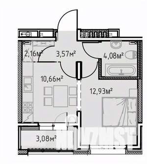 1-к квартира, вторичка, 36м2, 2/13 этаж