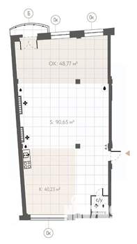 Студия квартира, вторичка, 183м2, 6/8 этаж
