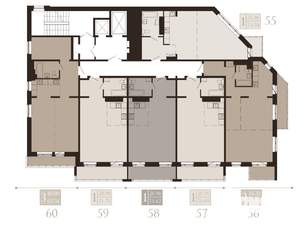 1-к квартира, вторичка, 54м2, 11/15 этаж