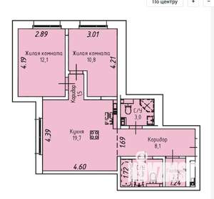 2-к квартира, вторичка, 62м2, 9/17 этаж