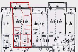2-к квартира, вторичка, 56м2, 9/11 этаж
