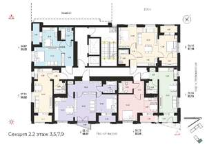 2-к квартира, вторичка, 59м2, 3/14 этаж