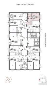 Студия квартира, строящийся дом, 26м2, 7/19 этаж