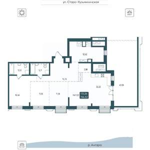 3-к квартира, вторичка, 157м2, 18/20 этаж