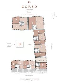 Студия квартира, строящийся дом, 217м2, 7/7 этаж
