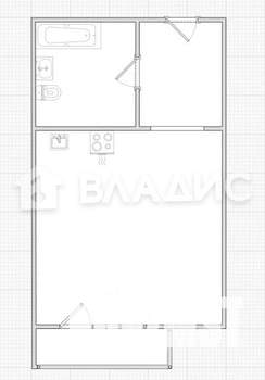 Студия квартира, вторичка, 30м2, 5/16 этаж