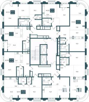 2-к квартира, вторичка, 63м2, 9/20 этаж