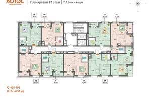 1-к квартира, вторичка, 39м2, 12/15 этаж