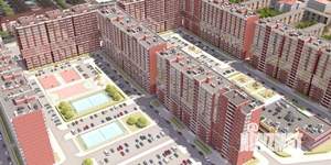 2-к квартира, строящийся дом, 64м2, 9/16 этаж