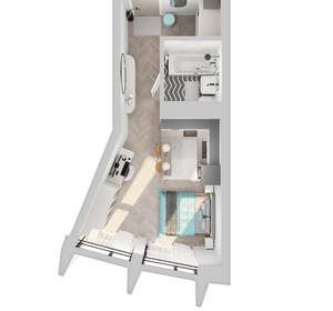 1-к квартира, вторичка, 27м2, 8/8 этаж