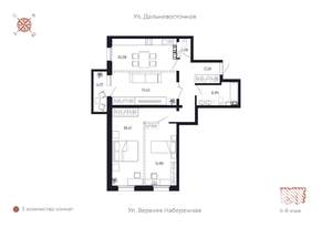3-к квартира, вторичка, 97м2, 7/8 этаж