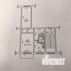 2-к квартира, вторичка, 45м2, 3/5 этаж