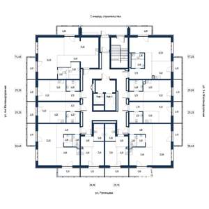 2-к квартира, вторичка, 57м2, 2/18 этаж