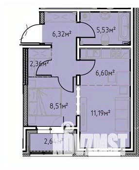 1-к квартира, вторичка, 43м2, 4/13 этаж