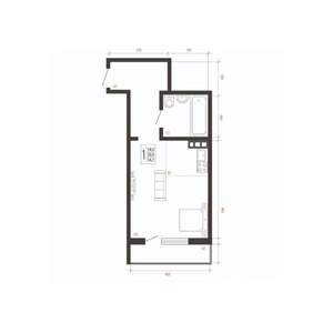 1-к квартира, вторичка, 35м2, 1/10 этаж