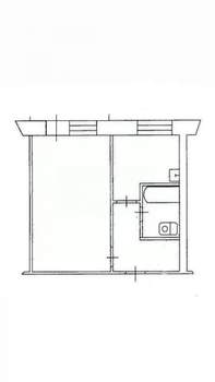 1-к квартира, вторичка, 31м2, 5/5 этаж