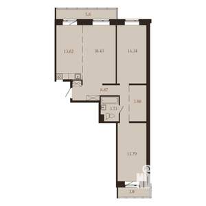 3-к квартира, вторичка, 92м2, 3/9 этаж