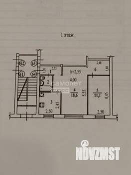 2-к квартира, вторичка, 47м2, 1/5 этаж