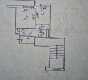1-к квартира, вторичка, 38м2, 2/5 этаж