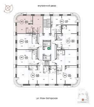 2-к квартира, строящийся дом, 63м2, 3/20 этаж