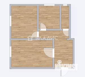 2-к квартира, вторичка, 51м2, 2/2 этаж