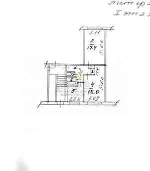 2-к квартира, вторичка, 47м2, 1/5 этаж