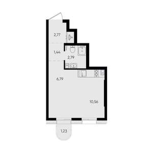 1-к квартира, вторичка, 26м2, 11/14 этаж