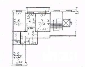 3-к квартира, вторичка, 68м2, 8/9 этаж