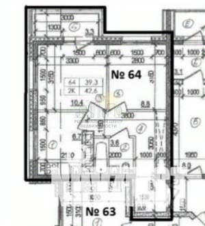 2-к квартира, вторичка, 42м2, 9/13 этаж