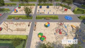 3-к квартира, строящийся дом, 74м2, 9/13 этаж