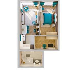 2-к квартира, вторичка, 42м2, 4/8 этаж