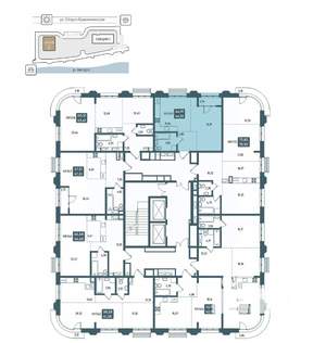 1-к квартира, вторичка, 45м2, 5/20 этаж