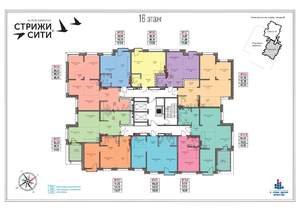 4-к квартира, строящийся дом, 84м2, 11/19 этаж