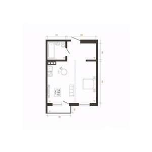 1-к квартира, вторичка, 41м2, 2/10 этаж