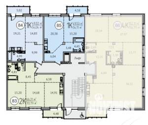 2-к квартира, вторичка, 71м2, 8/9 этаж