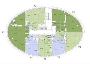 2-к квартира, вторичка, 71м2, 7/7 этаж