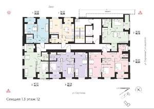 3-к квартира, вторичка, 62м2, 12/14 этаж