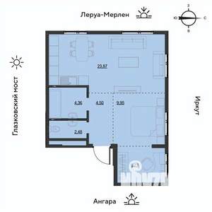 3-к квартира, вторичка, 52м2, 3/19 этаж