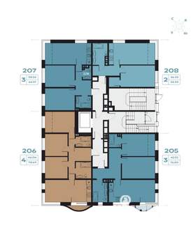 4-к квартира, вторичка, 78м2, 1/8 этаж
