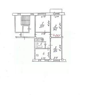 3-к квартира, вторичка, 96м2, 6/10 этаж