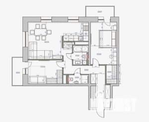 3-к квартира, вторичка, 81м2, 11/17 этаж