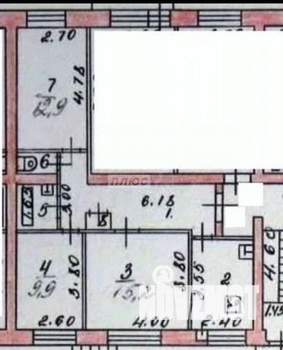 3-к квартира, вторичка, 62м2, 1/5 этаж