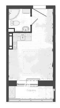 Студия квартира, вторичка, 23м2, 6/9 этаж