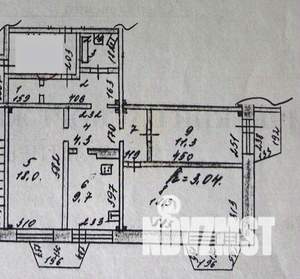 3-к квартира, вторичка, 86м2, 1/9 этаж