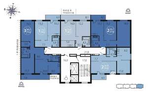 3-к квартира, вторичка, 73м2, 4/16 этаж