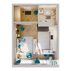 1-к квартира, вторичка, 34м2, 4/8 этаж