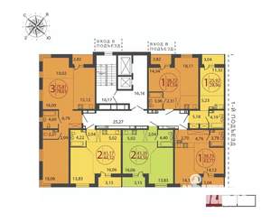 2-к квартира, вторичка, 45м2, 5/19 этаж