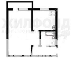 1-к квартира, вторичка, 19м2, 5/5 этаж