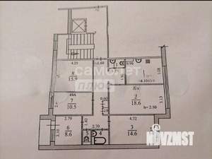 5-к квартира, вторичка, 104м2, 1/9 этаж